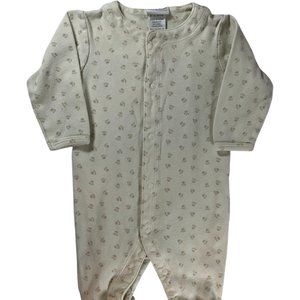 👣 5/$25 - Cream/Tan Paw Print Sleeper